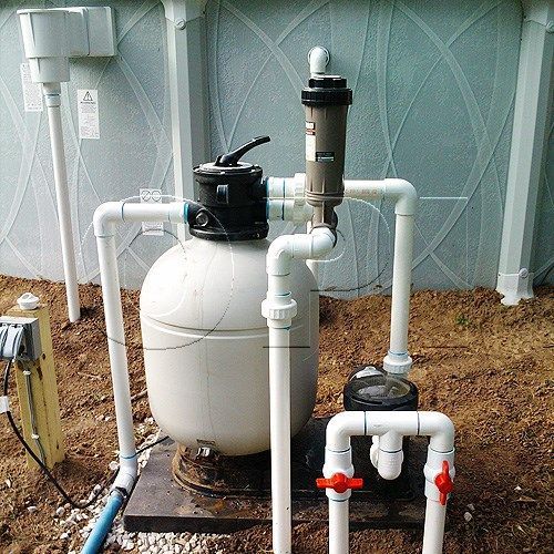 how to set up above ground pool plumbing